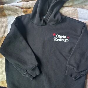 Olivia Rodrigo Black Kids Hoodie Size S (6/7)